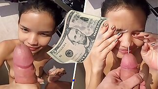 Barely Legal Thai Street Teen Fucked And Facialized for 5 Dollars